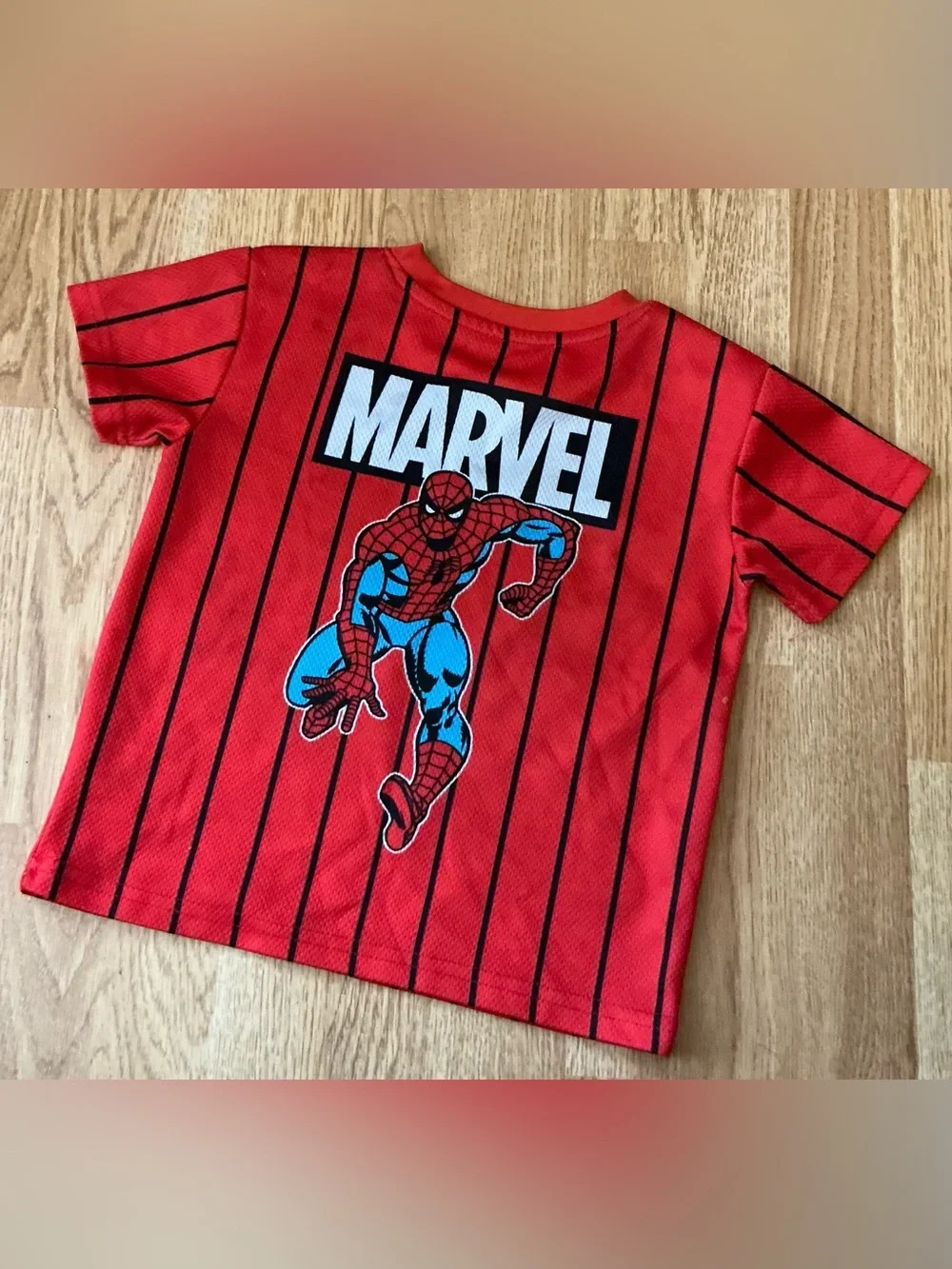 Marvel Spider-Man Red and Blue Kids Superhero Tee & Shorts Set Size 5